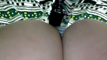 Ut_1617# Blonde in a long green skirt got caught in my street upskirt videos. I've managed to dive u