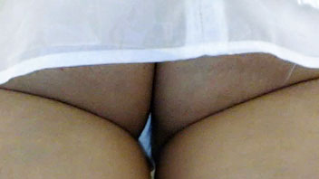 Ut_1450# A very beautiful and sexy girl in a short skirt got into my upskirt porn clips. A tight boo