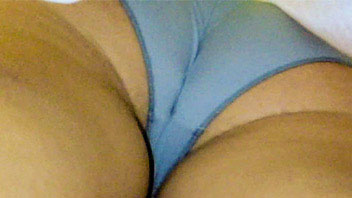 Ut_2165# There is not everything well with style of this girl. Blue panties look inharmonious with c