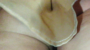 Ut_2039# Blondie in long beige skirt. The lucky upskirt hunter could push his hand up of her skirt a