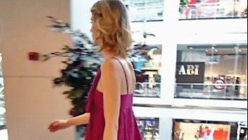 Ut_0989# Enjoy the chick I came upon in the mall. She was wearing a cherry summer dress. We took the