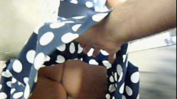 Ut_1649# This woman has had very cute white panties under her polka-dot dress. I didn't like her ass
